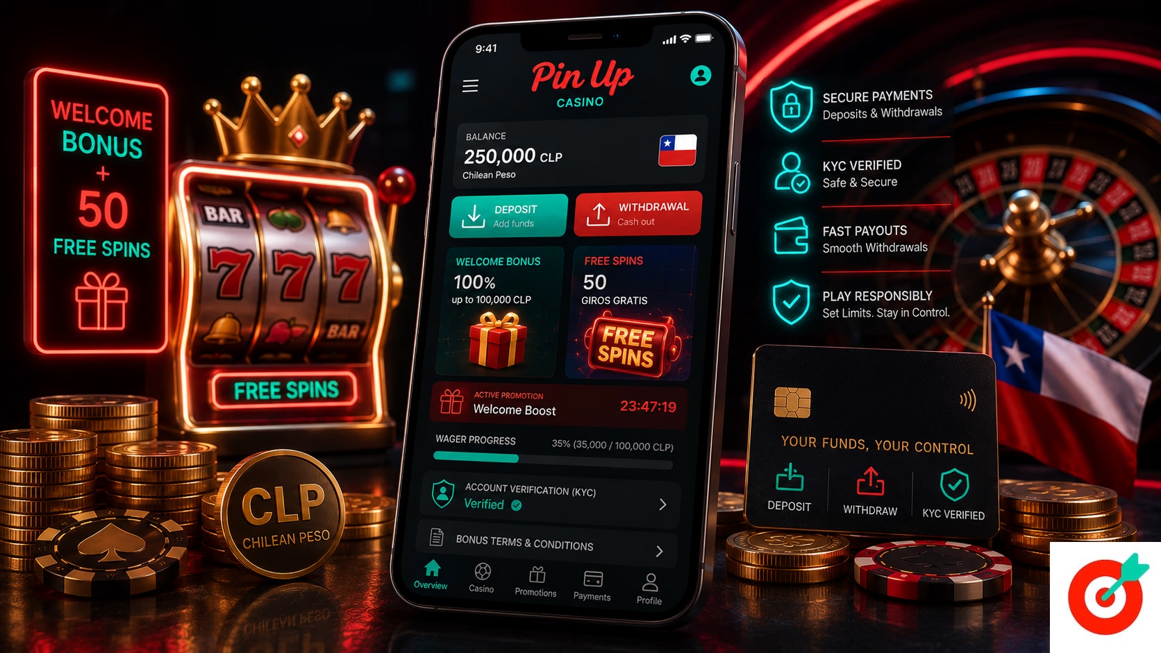 Bonos y giros gratis de Pin Up Casino